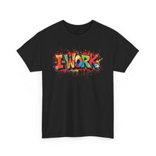 Load image into Gallery viewer, I-Work Graffiti Tee — Urban Streetwear Graphic T-Shirt