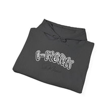 Load image into Gallery viewer, i-work (black letter) Unisex Heavy Blend™ Hooded Sweatshirt