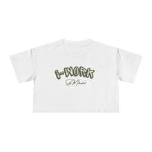 Load image into Gallery viewer, i-Work Women&#39;s Crop Tee - Motivational Casual Top
