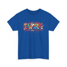 Load image into Gallery viewer, I-Work Graffiti Tee — Urban Streetwear Graphic T-Shirt
