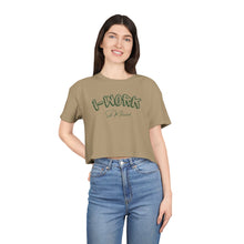 Load image into Gallery viewer, i-Work Women&#39;s Crop Tee - Motivational Casual Top
