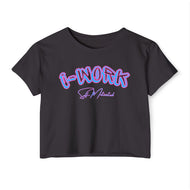 Women’s Festival Crop Top - 100% GMO Free Organic Tee | Female Human Graphic