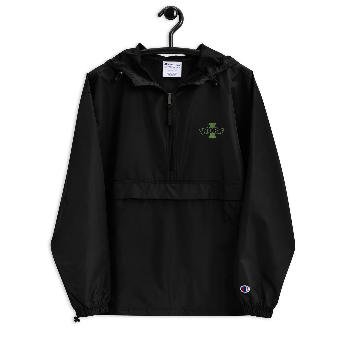 I-work Embroidered Champion Packable Jacket