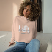 Load image into Gallery viewer, I-Work Ladies Crop Hoodie
