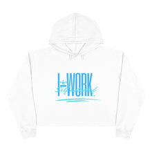 Load image into Gallery viewer, I-WORK Ladies Crop Hoodie
