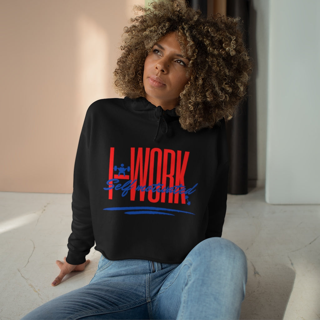 I-Work Ladies Crop Hoodie