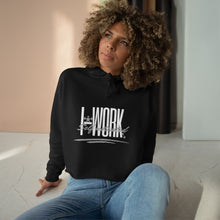 Load image into Gallery viewer, I-Work Ladies Crop Hoodie
