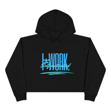 Load image into Gallery viewer, I-WORK Ladies Crop Hoodie
